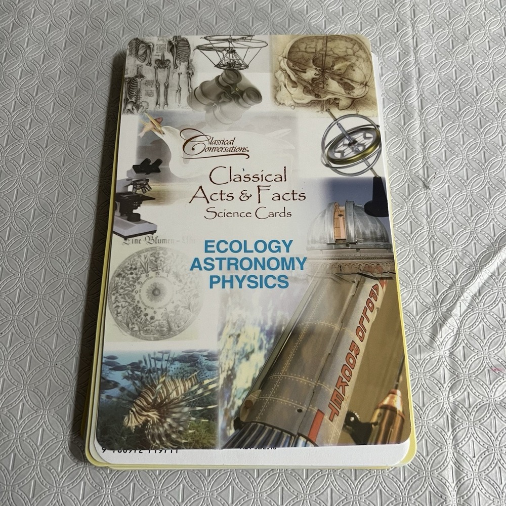 Classical Conversations Science Cards Ecology Astronomy Physics Acts Facts 2010